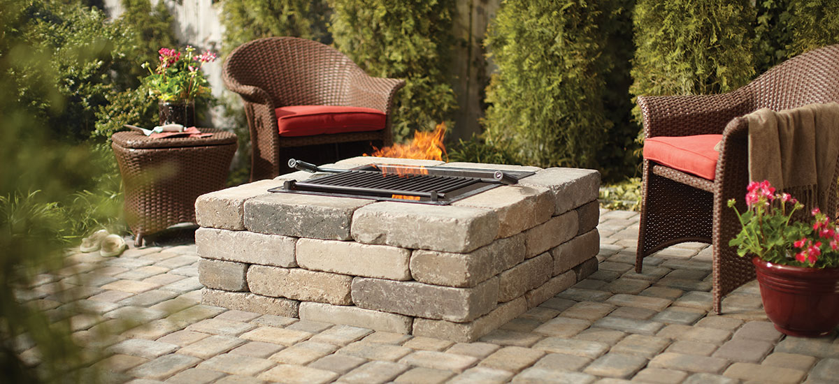 Beautiful Landscapes With Pavers, Rumblestone Fire Pit
