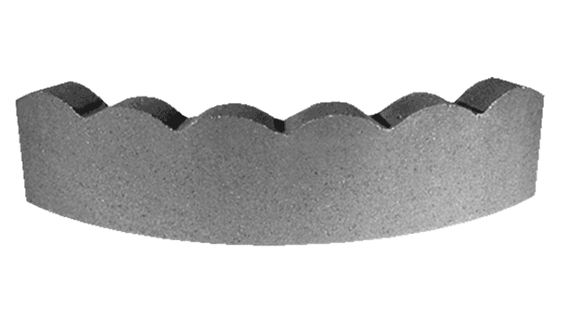 12in Curved Scallop Pavestone, Curved Scalloped Concrete Garden Edging