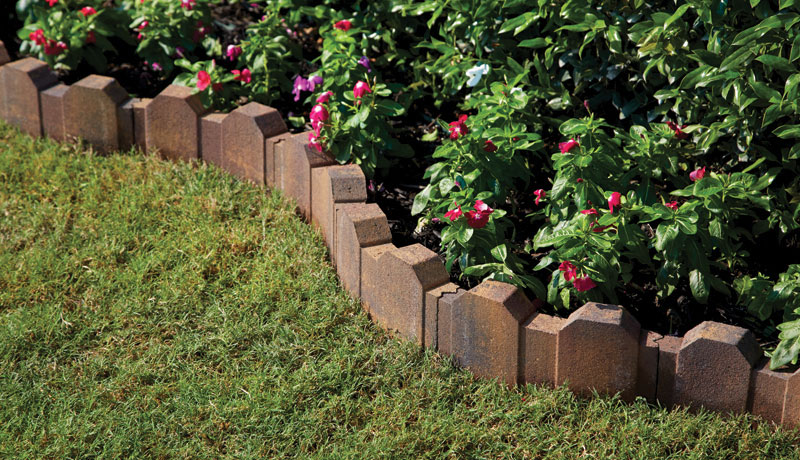 Curved Scalloped Concrete Garden Edging - Garden Design Ideas
