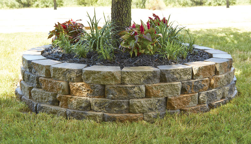 12in Retaining Wall Pavestone Creating Beautiful Landscapes - Retaining Wall Block Calculator For Fire Pit