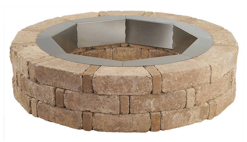Beautiful Landscapes With Pavers, Round Rock Fire Pit Grill Designs