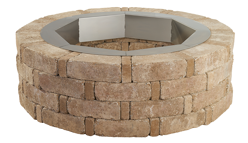 Beautiful Landscapes With Pavers, Round Blocks For Fire Pit