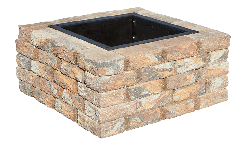 Beautiful Landscapes With Pavers, Build A Square Fire Pit With Pavers