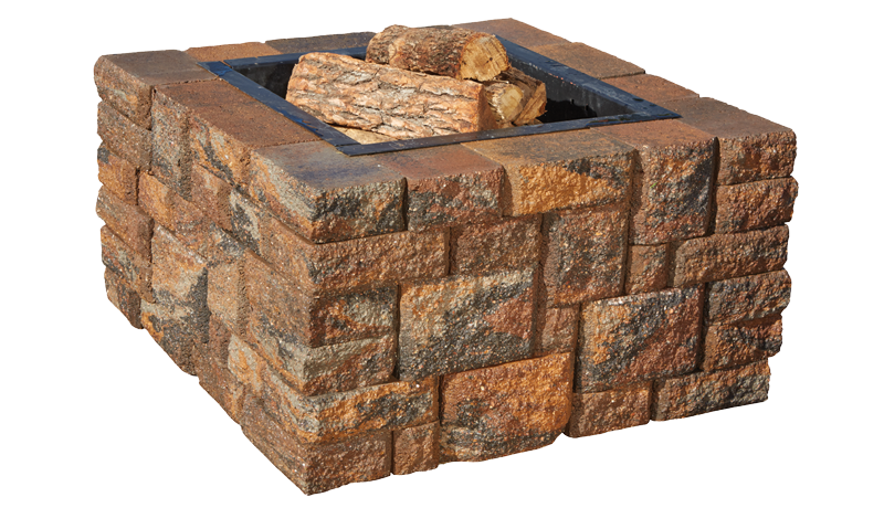 Beautiful Landscapes With Pavers, Square Brick Fire Pit Kit
